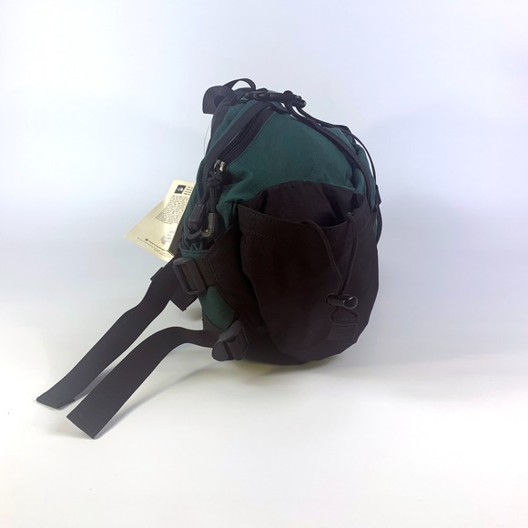 VTG The North Face Day Hiker Lumbar Fanny Pack Alpine Green Black Water Holder - Picture 2 of 16